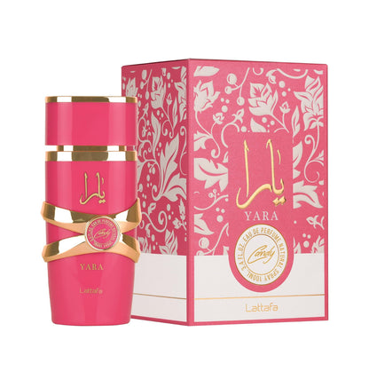 Lattafa Yara Candy for Women Eau de Parfum Spray, 3.4 Ounce / 100 ml