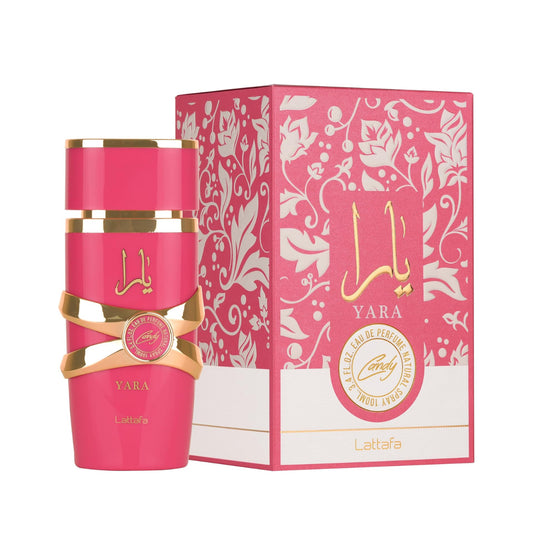 Lattafa Yara Candy for Women Eau de Parfum Spray, 3.4 Ounce / 100 ml