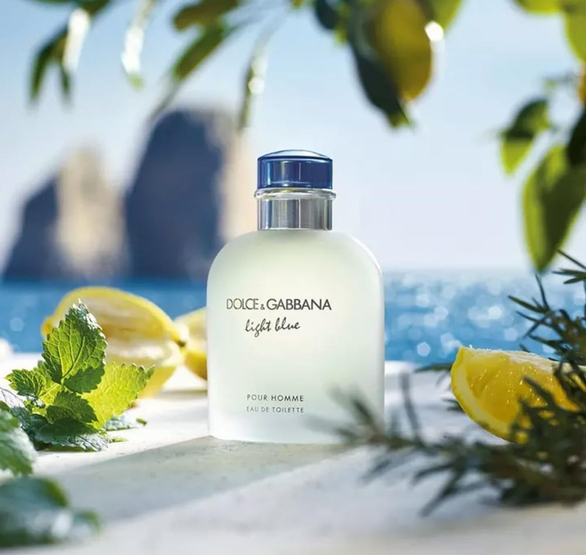 Dolce & Gabbana Light Blue Pour Homme 6.7 FL OZ, Eau De Toilette Spray, Fragrance For Men