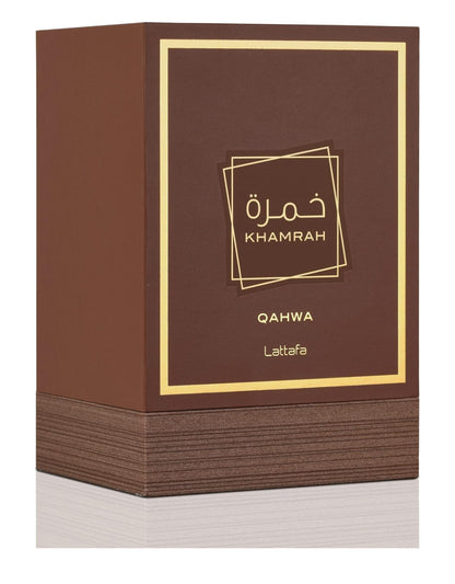 Lattafa Khamrah Qahwa for Unisex Eau de Parfum Spray, 3.4 Ounce